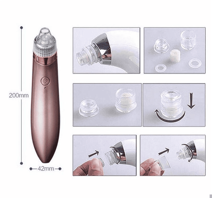 Blackheads Remover Vacuum Suction, Blackhead Removal Machine, Deeply Facial Cleaning Tool Blackheads Remover Vacuum Suction, Blackhead Removal Machine, Deeply Facial Cleaning Tool